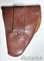 [#1291] Fondina in pelle ufficali regio esercito per pistola Beretta 6,35