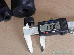 SILENZIATORE BENJAMIN BULLDOG M18 x 1 mm ( 25 cm, ø 50 mm )