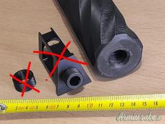 SILENZIATORE BENJAMIN BULLDOG M18 x 1 mm ( 25 cm, ø 50 mm )
