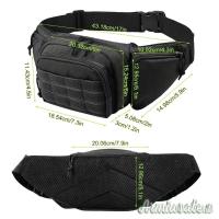 Marsupio nero ò verde con fondina Interna x Beretta 92 / 98 / APX / PX4 Glock 19 / 17 / 43 /