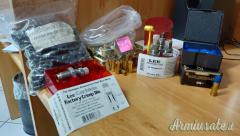 44 M - PALLE BLACK COLOR + DIES + FACTORY CRIMP DIE + BOSSOLI + CAPSULE SHOT