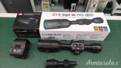 ATN X-SIGHT 4K PRO 5-20 USATO  CON TUTTO IL SUO CORREOD  con Laser Rangefinder 1000