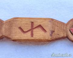 tagliacarte tedesco epoca nazista appartenuto a membro “SS-AHNENERBE” (GERMANIA WW2)