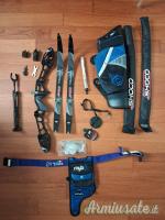 Pacchetto Arco Nudo 38lbs-68'' + Accessori Vari