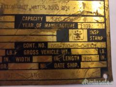 US department of the Navy targa in metallo