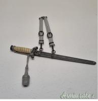 Daga Ufficiale Tedesco WW2 WEHRMACHT WKC COMPLETA ORIGINALE (CON DRAGONA E GANCI)