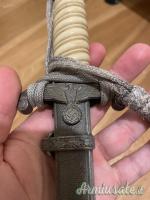 Daga Ufficiale Tedesco WW2 WEHRMACHT WKC COMPLETA ORIGINALE (CON DRAGONA E GANCI)