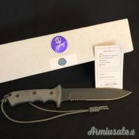 Chris Reeve Knives Green Beret Serrated Black/ Black CPM Magna Cut