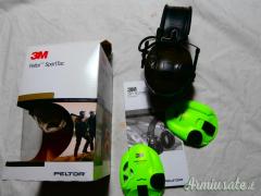 Cedo cuppie PELTOR SportTac come nuove in scatola con doppio guscio
