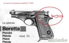 per BERETTA MOD. 70 cal 7,65 Br 2° tipo
