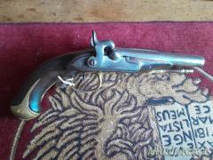 pistola avancarica a luminello a due canne, Torino, circa 1840
