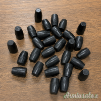 n.3500 ogive 9mm verniciate nere tronco-coniche trafilate .356