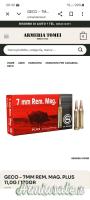 Cartucce Geco Plus 7mm remington magnum 170grani