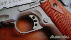 Pistola Softair Colt 1911 CO2 Rail Gun Stainless Cybergun Swiss Arms