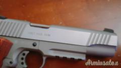 Pistola Softair Colt 1911 CO2 Rail Gun Stainless Cybergun Swiss Arms