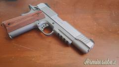 Pistola Softair Colt 1911 CO2 Rail Gun Stainless Cybergun Swiss Arms