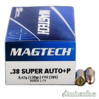 MAGTECH CAL 38 SUPER AUTO + P 130 GR FMJ