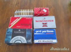 Bossoli primo sparo calibro 270 Winchester