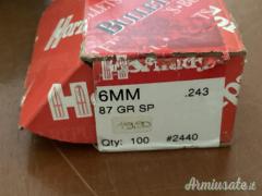 VENDO palle cal. 243/6mm