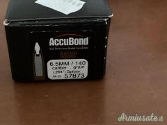 VENDO ottime palle caccia-tiro cal. 6,5mm/.264