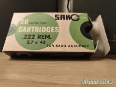 Scatola vintage SAKO calibro 222 Rem