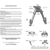 WARNE Bipiede Skyline Precision Bipod Picatinny #7901M