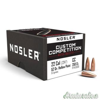 NOSLER Palle Competition 224" 52gr HPBT #53335 (250pz)