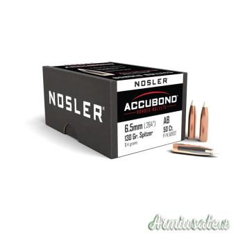 NOSLER Palle AccuBond 264" 130gr SP #56902 (50pz)