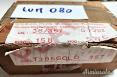 [LUM080] Palle Target T388 Gold tipo SWC BB Cal 357 158gr