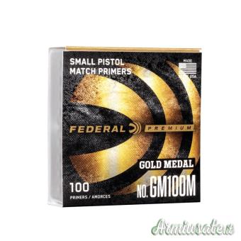 Inneschi FEDERAL Gold Medal Match Primers GM100M Small Pistol (100pz)