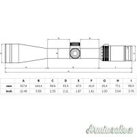 GECO Cannocchiale 6-24x50 Reticolo R470 + GECOtrac