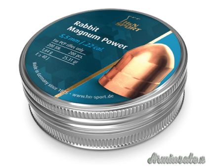 H&N-Sport Rabbit Magnum Power Pallino Ramato 5.50mm 1.64g/25.31gr (200pz)