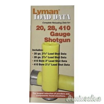 LYMAN Manuale Load Data for .20, .28, .410 Gauge Shotgun #9780002