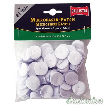 BALLISTOL Pezzuole Rotonde in Microfibra 21mm (500 pz)