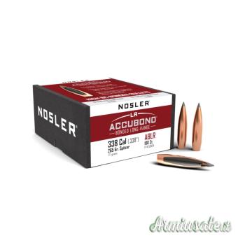 NOSLER Palle AccuBond LR Palla Long-Range 338" 265gr SP #58454 (100pz)
