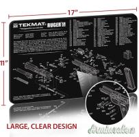 TEKMAT  Ruger SR9 Gun Cleaning Mat Tappetino Pulizia Armi con Esploso #R17-RUGER-SR9