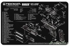 TEKMAT Ruger LC9 Gun Cleaning Mat Tappetino Pulizia Armi con Esploso #R17-RUGERLC9