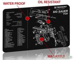 TEKMAT Sig Sauer P220 Gun Cleaning Mat Tappetino Pulizia Armi con Esploso #R17-SIGP220
