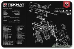 TEKMAT Sig Sauer P220 Gun Cleaning Mat Tappetino Pulizia Armi con Esploso #R17-SIGP220
