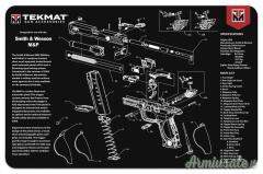 TEKMAT Smith & Wesson M&P Gun Cleaning Mat Tappetino Pulizia Armi con Esploso #R17-SW-MP