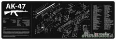 TEKMAT AK-47 Gun Cleaning Mat Tappetino Pulizia Armi con Esploso #R36-AK47