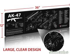 TEKMAT AK-47 Gun Cleaning Mat Tappetino Pulizia Armi con Esploso #R36-AK47