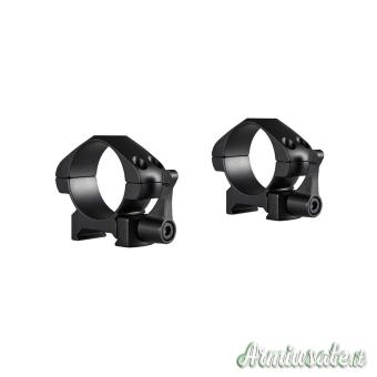 HAWKE Anelli Precision 30mm Bassi per Base Weaver con Leva #23015