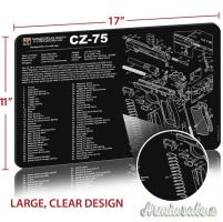 TEKMAT CZ 75  Gun Cleaning Mat Tappetino Pulizia armi con esploso #R17-CZ75