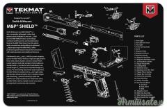 TEKMAT M&P Shield Gun Cleaning Mat Tappetino Pulizia Armi con Esploso #R17-SW-MP-SHIELD