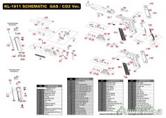 COLT GOVERNAMENT 1911 RAIL STAINLESS C02 FULL METAL Cybergun