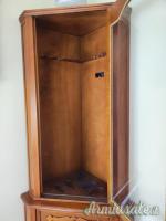 Fuciliera angolare in legno - 5 posti - come nuova!
