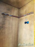 Fuciliera angolare in legno - 5 posti - come nuova!
