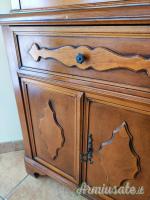 Fuciliera angolare in legno - 5 posti - come nuova!