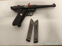 Ruger | Sturm MARK IV .22 LR Long Rifle, SPLENDIDA PISTOLA COMPLETA DI VALIGETTA E DOPPIO CARICATORE